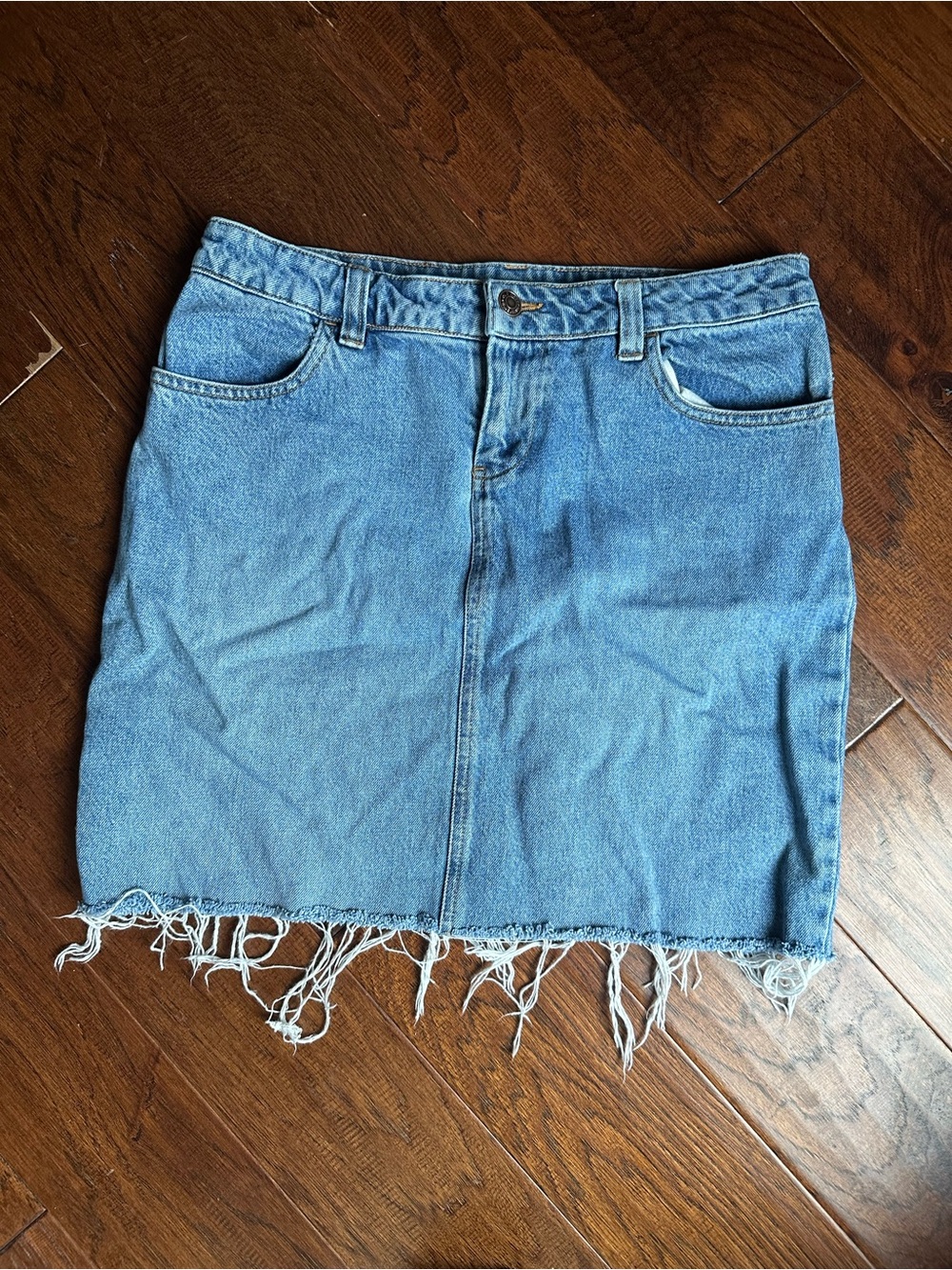 Vtg Denim Mini Skirt